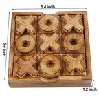 Glintoper Tic Tac Toe & Tumble Tower Blocks Tables Game Set, Classic Wood Stacking Game & XOXO Board Games for Kids Family, Living Room Rustic Coffee Table Decor, Travel Strategy Board Games - style: Tic Tac Toe & Tumble Tower
