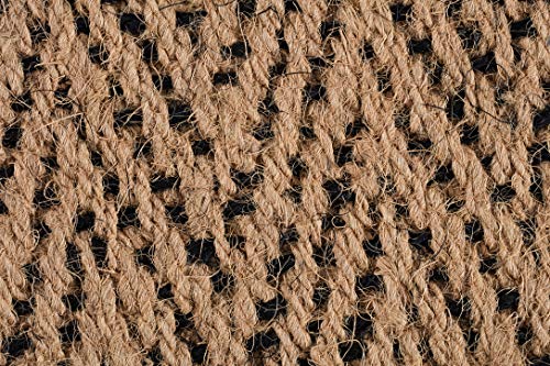 Anji Mountain AMB0BT2F-003 Black Rubber Boot/Shoe Tray with Coir, Fits 2 Pair (24.5" Wide), Tan & Black Insert - color: Tan and Black Insert, size: 24" x 14" x 1.5"