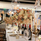 10 Pcs 15.75inch Gold Wedding Flower Vase Metal Column Flower Stand, Geometric Centerpieces Vase for Table, Home Party Wedding Decorations - size: 15.75 Inches - 10 pcs