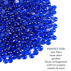 Galashield Flat Glass Marbles for Vases Cobalt Blue Glass Gems Beads Pebbles Vase Filler (5 LBS, Approx. 540 PCS) - color: Cobalt Blue, size: 5 LBS