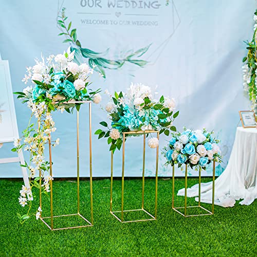 Gold Flower Stand for Table: 31.5” Tall Centerpiece Stand for Wedding Table Reception Floral Center Pieces with Home Decoration Party Event 10 PCS - size: 31.5 INCH-10PCS