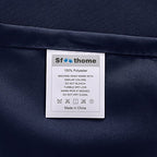 Sfoothome Queen Sheets Set - Navy Blue Hotel Luxury 4-Piece Bed Set, Extra Deep Pocket, 1800 Series Bedding Set, Wrinkle & Fade Resistant, Sheet & Pillow Case Set (Queen, Navy Blue) - color: Navy Blue-4 Pieces, size: Queen