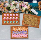 Gift Boutique 10 Wood Trays Rustic Brown Wooden Look Rectangle Serving Platters 10.75" x 15.75" Heavy Duty Disposable Paper Cardboard Tray for Dessert