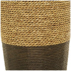 Deco 79 Seagrass Handmade Decorative Vase Tall Woven Floor Centerpiece Vase, Vase for Home Decoration 11" x 11" x 33", Brown - size: 11" x 11" x 33"