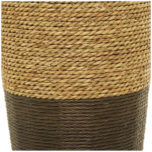 Deco 79 Seagrass Handmade Decorative Vase Tall Woven Floor Centerpiece Vase, Vase for Home Decoration 11" x 11" x 33", Brown - size: 11" x 11" x 33"