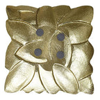 BBH Home's Handmade Gold Novelty Shaped Aluminium Tray 6.88 x 6.88 x 0.78 AMBBVK043AB2020 - color: Gold