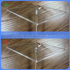 TEKXYZ 15.75 Inch Height Clear Acrylic Balloon Stand for Table Centerpiece Decoration, Set of 4