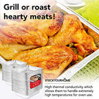 Aluminum Pans 9x13 Disposable Foil Baking Pans (Pack Of 100) - Half Size Steam Table Deep Pans - Tin Foil Pans Great for Cooking, Heating, Storing, Prepping Food, Stock Your Home - size: 100 Pack