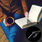 2Pcs Thumb Book Support Press Bookend - Ideal for Book Lovers, Transparent - color: Transparent