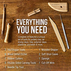 U.S. Art Supply Pottery & Clay Tools Sets (26-Piece) - 12 and 14-Piece Set Include Pottery Tools, Canvas Case for Sculpting, Ceramics, and Easy Storage & Transport - size: 26-Piece with Nylon Cases