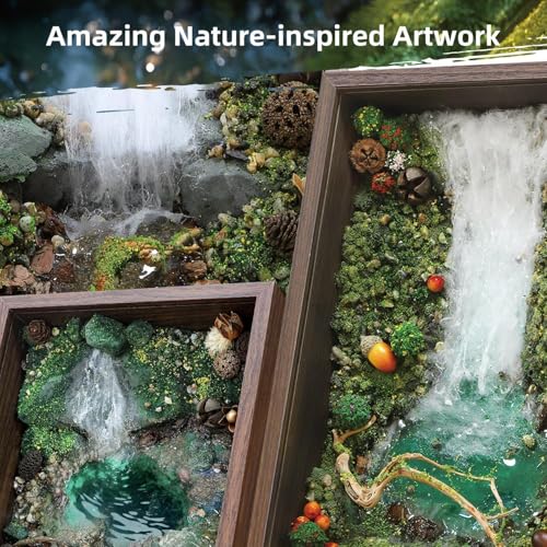 Microland Fun Crafts for Adults DIY Zen Forest Landscape Resin Crafting Kit Ladies Craft Night Kit Crafty Women Present Mom Birthday Gift Ideas Unique Mothers Day Creative Gifts for Artists Teen Girls