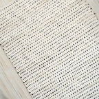 Art Object Handknotted Wool Area Rug Multi Sizes Ivory Polka Dot Pattern Hand Woven Carpet for Living Room Bedroom - Soft Pile Pet Friendly Home Decor Made in India - size: 8' x 5' (Rectangular)