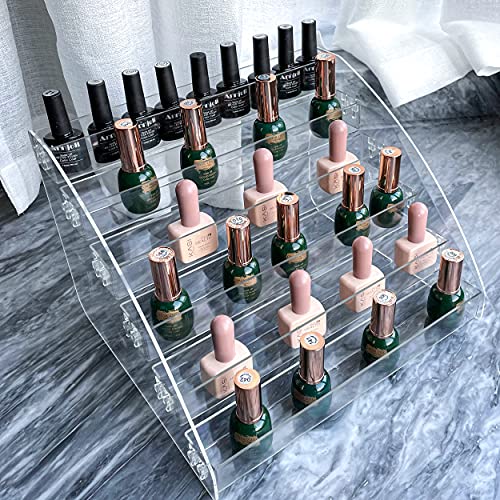 MineSign Sunglasses Organizer Clear Eyeglasses Display Case Sticker Display Tray For Glasses Tabletop Holder Stand (6 layer) - style: 6t