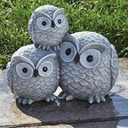 Garden Items Owls Garden Statue, one Size, Light Gray - size: One Size
