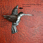 It's Cactus Handmade Metal Hummingbird Wall Art Set of 2 Haitian Recycled Steel Bird Wall Decor Small Rustic Indoor Outdoor Garden Wall Hanging Fair Trade Artisan Sculpture