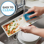 US Acrylic White Plastic Serving Trays (Set of 4) 15” x 5” | Narrow Unbreakable Reusable Rectangular Party Platters | Serve Appetizers, Fruit, Veggies, & Desserts | BPA-Free & Made in USA - color: White, size: 15" x 5"