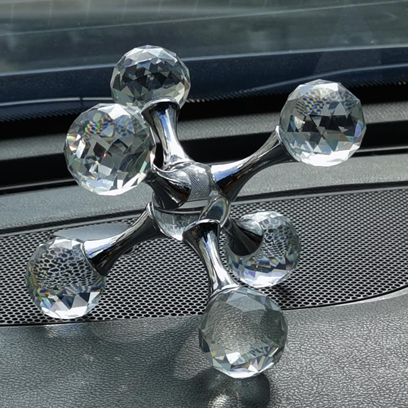 Luxurious Prism Molecular Ball Living Room Desktop Decoration Crystal Molecules, for Birthday Friends Gatherings, Christmas，Home or Office Counter Decoration Accessories