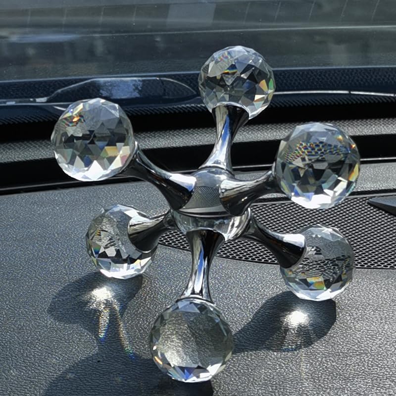 Luxurious Prism Molecular Ball Living Room Desktop Decoration Crystal Molecules, for Birthday Friends Gatherings, Christmas，Home or Office Counter Decoration Accessories