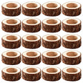 Lawei 20 Pack Wooden Tealight Candle Holder, Wood Votive Tealight Holder Tealight Candlestick for Wedding Party Birthday Holiday Decoration