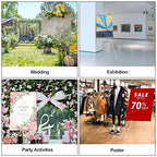 Easel Stand for Wedding Sign & Poster - 63" Display Easels with Adjustable Metal Frame - White - style: White