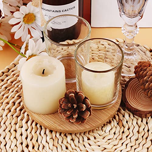 Clear Mercury Glass Tea Light Holders Set of 36 - Elegant Votive Candle Holders for Weddings, Showers and Home Decor - Perfect for Table Centerpieces and Parties (Glass, Clear) - color: Clear