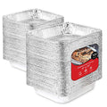 Aluminum Pans 9x13 Disposable Foil Baking Pans (Pack Of 100) - Half Size Steam Table Deep Pans - Tin Foil Pans Great for Cooking, Heating, Storing, Prepping Food, Stock Your Home - size: 100 Pack