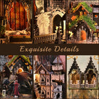 MiniCity DIY Book Nook Kit for Adults, 3D Wooden Puzzle Bookend Bookshelf Insert Decor with LED Light and Dust Cover (Sleeping Beauty) - style: Sleeping Beauty