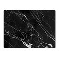 Murrey Home Glass Cutting Board for Kitchen Counter, Tempered Glass Chopping Boards Dishwasher Safe, Small Clear Countertop Tray, Scratch Resistant, Heat Resistant, Non Toxic, Black Marble, 16"x12" - color: Textured Black Marble, size: 15.7"L x 11.8"W