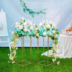 Gold Flower Stand for Table: 23.6” Tall Centerpiece Stand for Wedding Table Reception Floral Center Pieces with Home Decoration Party Event 10 PCS - size: 23.6 INCH-10PCS