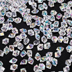 DomeStar 550PCS Bright Clear Vase Fillers, Small Acrylic Fake Ice Rocks Gems Crystals Diamonds Table Centerpiece Fish Tank Table Scatter Photography Props Display (0.4 * 0.6) - color: Bright Clear
