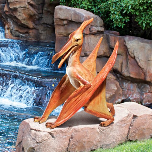 Design Toscano JQ6627 Scaled Jurassic Pterodactyl Dinosaur Statue,full color - style: Scaled Jurassic Pterodactyl Dinosaur