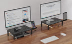 Zimilar 2 Pack Monitor Stand , 3 Height Adjustable Stand with Unique Star Mesh for Computer, Laptop, Printer, Notebook, iMac, Premium Metal Monitor Risers for 2 Monitors