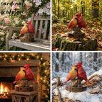 Cardinal Figurine with Engraved Base, Red Cardinal Memorial Sympathy Decorative Statue Gifts for Mother’s Day/Valentines Day/Anniversary Wedding, Cardinal Home Decor for Shelf Desk
