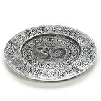 Hosley Tibetan Style Aluminum Incense Sticks Burner for Aromatherapy and Home Ambiance Aged Silver Finish 4.5" Diameter - color: Silver