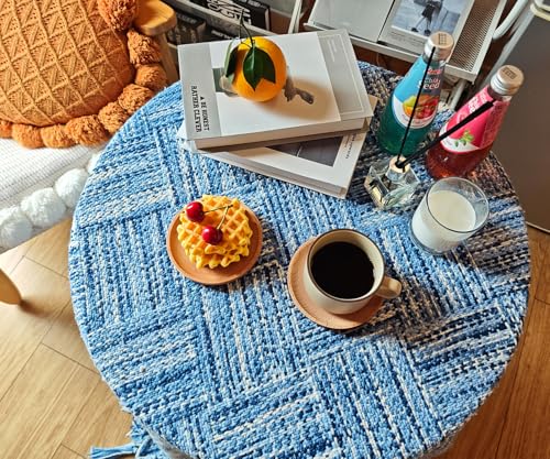Small Mini Wooden Serving Trays 2-Pack - 4.7" Round Decorative Coasters for Drinks & Small Food - Farmhouse Kitchen Counter Decor, Coffee Table Centerpiece, Charcuterie Boards, Home Essentials - color: 4.7-round-2 Tray