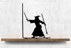 Decorative Bookends - Metal Book Ends - Black Finish - Wizard bookends Magical Bookends - 7" Tall bookends Heavy Bookends for Shelves - size: 7 x 5.5 x 4 inches | 1.8 pounds