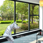 15 in White Bronze Arabian Horse Head Sculpture – Handmade Patina Equestrian Art Bust with Unique Texture, Pure Bronze Horse Statue for Luxury Decor, Gallery & Collectors