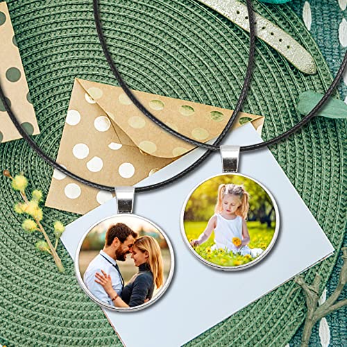 120Pcs Pendant Trays, Alloy Tray Charms Bulk, Round Pendant Blank, Bezel Trays for Homemade Necklaces, Jewelry Making, DIY Crafts, Resin Art and Paint Pour Skins - size: 120 PCS
