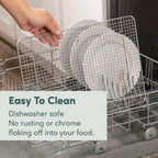 Ultra Cuisine Oven-Safe, Dishwasher-Safe 100% Stainless Steel Cooling and Baking Rack Set Heavy Duty Tight-Wire - 11.5 x 16.5-inch - Set of 2 - Half Sheet Pan Cooling Racks - size: 11.5" x 16.5" 2-Pack