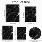 Murrey Home Glass Cutting Board for Kitchen Counter, Tempered Glass Chopping Boards Dishwasher Safe, Small Clear Countertop Tray, Scratch Resistant, Heat Resistant, Non Toxic, Black Marble, 16"x12" - color: Textured Black Marble, size: 15.7"L x 11.8"W
