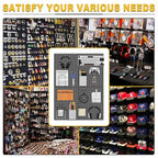 Ultrawall Pegboard Display Stand, Metal Tabletop Pegboard Display, Accessories Rack Organizer for Jewelry, Retail Stores, Craft Shows, 12"X16", 4pcs Black - size: 4Pack 12"X16"