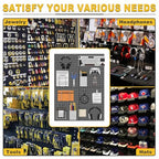 Ultrawall Pegboard Display Stand, Metal Tabletop Pegboard Display, Accessories Rack Organizer for Jewelry, Retail Stores, Craft Shows, 12"X16", 2pcs Black - size: 2Pack 12"X16"