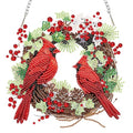 Auremi Cardinal Diamond Art Hanging Kit for Adult, Special Shaped Rhinestone, DIY Acrylic 5D Christmas Diamond Painting Window Pendants Signs, Home Garden Wall Hanging Ornament - color: Cardinal