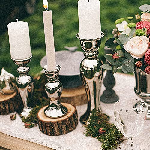 DEYBBY Natural Beeswax Taper Candles,8inch Dripless and Smokeless White Bee Wax,4Hour Burn Time Flat Top (Pack of 6) - color: White, size: 6 Pack