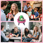 Miniature Frog Anime Figurines - Resin Desk Figurines, Cool Office Gadgets for Desk, Fun Desk trinkets Gift for Frog Lover（Pink Sofa） - size: 02-frog-sofa-pink