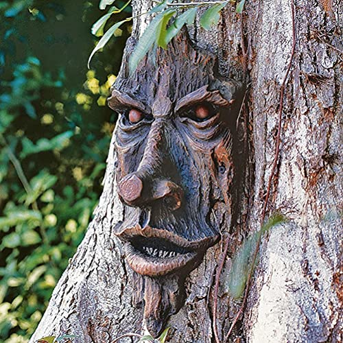Tree Face, Nottingham Wood Spirit Greenman Tree Sculpture, Spirit of Nottingham Woods Greenman Sculpture for Home Outdoor Patio Garden