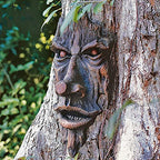 Tree Face, Nottingham Wood Spirit Greenman Tree Sculpture, Spirit of Nottingham Woods Greenman Sculpture for Home Outdoor Patio Garden