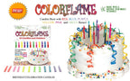 Amazing Colorflame Multicolor Happy Birthday Candles and Holders (12 Count),Unscented
