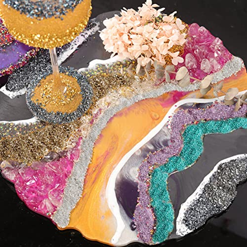 HappyFiller 1.3 LB Crushed Glass Terrarium Sand Vase Fillers Planter Soil Cover Stones Fairy Garden Gravel Pebbles Candle Holder Decor Mini Rock,Resin Art,Crafts Glitter,Wedding Ceremony,Ivory White - color: White-2