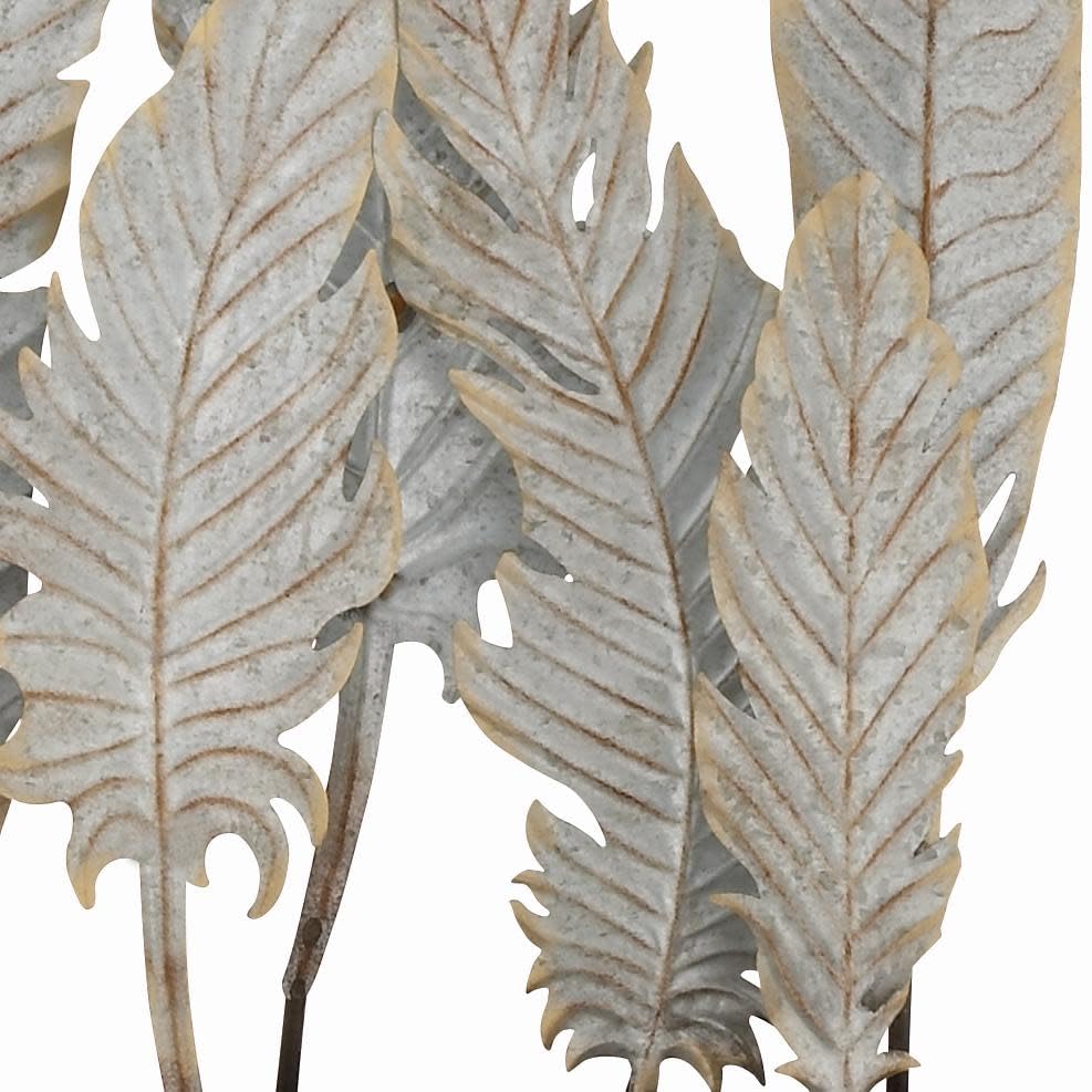 Deco 79 Metal Bird Decorative Sculpture Feathers Home Decor Statue, Accent Figurine 20" x 5" x 21", Gray